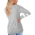 thumbnail image 4 of Camisetas, blusas, sudaderas y túnicas de manga larga con cuello redondo para mujer para el invierno, 4 of 4