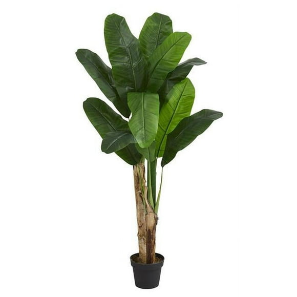Nearly Natural 5576 5 ft. Double Stalk Banana Artificial Tree