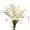 White, variant on Bunch of 10 Realistic Artificial Calla Lily Flower Stems in Various Colors