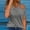 Gray, variant on Swuxness Women Sleeveless Casual Shirts, Spring and Summer Tops, Ladies Solid Color V-Neck Fashion Comfortable Blouses Off Shoulder Tee Gray, L