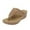 Khaki, variant on Mostsola Flip Flops for Women Boho Hollow Out Wedge Sandals Trendy Rhinestone Slip on Shoes