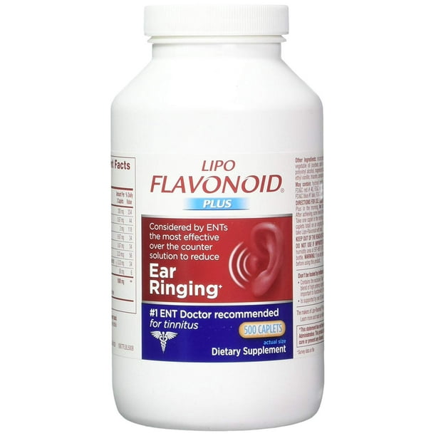 6 Pack LipoFlavonoid Plus Ear Health Tinnitus Supplement 500 Caplets