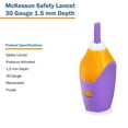 thumbnail image 5 of McKesson Safety Lancets, Pressure-Activated - 30 Gauge Needle, 1.5mm Depth, 100 Count, 20 Packs, 2000 Total, 5 of 5