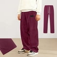 thumbnail image 3 of Kids Baby Boy Corduroy Pants Elastic Sweatsuits Pants Uniform Pants Size 9-10 Years Boys Pants, 3 of 5