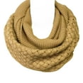 thumbnail image 3 of Wrapables® Trendy Winter Warm Knit Infinity Scarf, Brown, 3 of 4