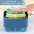 thumbnail image 4 of Dish Soap Dispenser for Kitchen, Innovative Soap Dispenser and Sponge Holder 2 in1, Countertop Soap Pump Dispenser Caddy,(White / Gray / Orange / Blue), 4 of 7