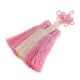 thumbnail image 3 of Decoración de año Nuevo Good Fortune Nudo Chino 3 s Borla Borlas Sedosas Hechas a Mano para El Coche Accesorios de Ropa para Colgar en El Hog Rosa + Beige Macarena Borlas de nudo chino, 3 of 8