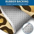 thumbnail image 4 of Gold and Brown Of Leopard Print Bathroom Rugs Sets 3 Piece,Toilet Cover Set,Absorbent Non Slip Bathroom Mats Sets with U-Shaped Contour Rug Toilet Rug Set, 4 of 5