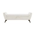 thumbnail image 4 of HOQBN 60" Modern Storage Bench with Mid-Centruy Wood Legs,Bench with Storage for Living Room, Bedroom Cream, 4 of 9
