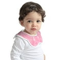 thumbnail image 2 of Bingfone Breast Cancer Awareness Soft Bibs For Baby Boy Girl 360 Rotate Petal Absorbent Bibs Washable For Drooling Teething, 2 of 9