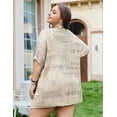thumbnail image 4 of Zeagoo Plus Size Lightweight Crochet Cardigan for Women Short Sleeve Summer Kimonos Boho Open Front Knitted Cardigans, 4 of 7