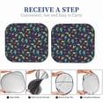 thumbnail image 5 of Picia Shells and Seaweed 2 Piece Car Windshield Sun Shade Foldable | Foldable Sun Shield for Front Window Blocks UV Rays and Keeps Your Vehicle Cool-, 5 of 7