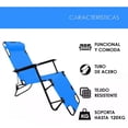 thumbnail image 4 of Silla Plegable CJR Tipo Camastro Reclinable Azul, 4 of 8