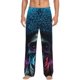thumbnail image 1 of Fotbe Punk Style Blue Haired Skull Pantalones de Pijama para Hombre, Pantalones de Dormir, Pantalones de Casa con Cintura Ajustable y Bolsillos-Small, 1 of 6