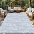 thumbnail image 2 of Light Blue Botanical Outdoor Rug for Patio/Deck/Porch, Non-Slip Large Area Rug 5 x 8 Ft, Pastoral Elegant Spring Floral Indoor Outdoor Rugs Washable Area Rugs, Reversible Camping Rug Carpet Runner, 2 of 8