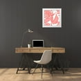 thumbnail image 3 of Kimberly, Allen 26x26 White Modern Wood Framed Museum Art Print Titled - Tropic Coral 2, 3 of 4