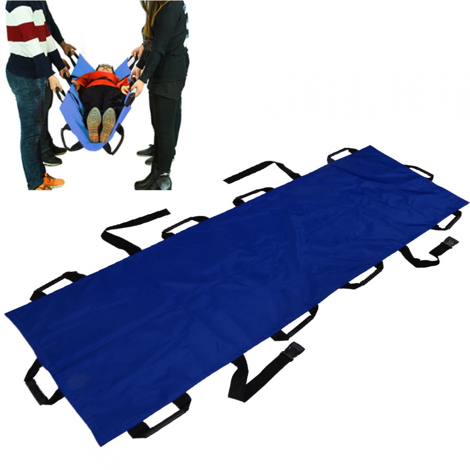 Sports Venues Portable Transport Unit -Roll Stretcher EMS Foldable Patient Mover Rescue Roll Stretcher Sheet Home for Hospital with 12 Handles & Handbag Home First Aid Kit 
