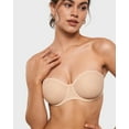 thumbnail image 3 of Women's Sheer Strapless Bras Mesh Sexy Unlined Plus Size See Through Underwire Bra, 3 of 6