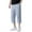 Grey, variant on Men's Workout Sweatpants Linen Capri Lightweight Loose 3/4 Shorts Drawstring Elastic Waist Baggy Wide Leg Beach Trousers Dark Gray Workout Gym Running Wear L