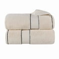 thumbnail image 3 of BNM Egypt Produced Giza Cotton Plush Bath Sheet Set of 2, Ivory, 3 of 14