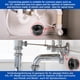 thumbnail image 5 of Manguito de goma para sifón de lavabo, 2 unidades, DN 30/40, para tubo de desagüe DN40 HT int. Tubos ext. de Ø 40mm y 1 ¼". Ø28-32 mm, junta de goma con tapón Ø45 mm, juntas de sifón de profundidad 25, 5 of 5