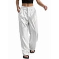 thumbnail image 1 of Pantalones Anchos y Holgados para Mujer, Estilo Palazzo Harén, Informales, A Rayas, con Cintura Elástica y Bolsillos XXL, 1 of 7