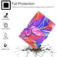 thumbnail image 2 of Allytech Case for Universal 7.5-8.5 Inch Tablets, Flip PU Leather Anti-Slip Stand Magnetic Snap Card/Pen Holder Cover for Galaxy Tab 8.0 inch/ZenPad 8.0"/EWT816-BL & Around 8" Models, Pink Flamingo, 2 of 6