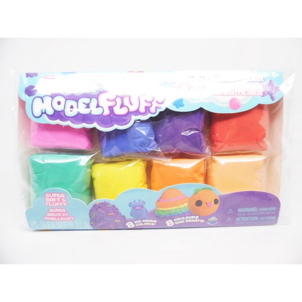 Model Fluff Super Soft & Fluffy Air Dry Modeling Clay Multicolored 8pcs