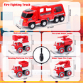 thumbnail image 5 of Kids Toys Car for Boys: Boy Toy Trucks for 3 4 5 6 Year Old Boys Girls | Toddler Toys 5 in 1 Fire Carrier Toy Trucks Set for Kids Age 3-4 3-5 4-7 | Birthday Party Boy Gifts for Kids, 5 of 6