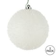thumbnail image 3 of Vickerman 8" White Ice Ball Ornament, 2 per Bag, 3 of 3