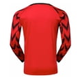 thumbnail image 2 of iiniim Boy's Football Soccer Goalie Outfit Goalkeeper Foam Padded Jersey with Long Pants Goalie Uniform Red 9-10, 2 of 7