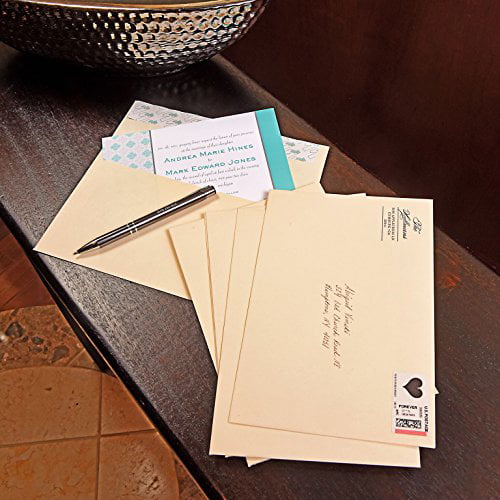Quarter Fold Sized Envelopes 100 per Box 4-3/8 x 5-3/4 Envelopes with Self Seal Closure 24lb White 