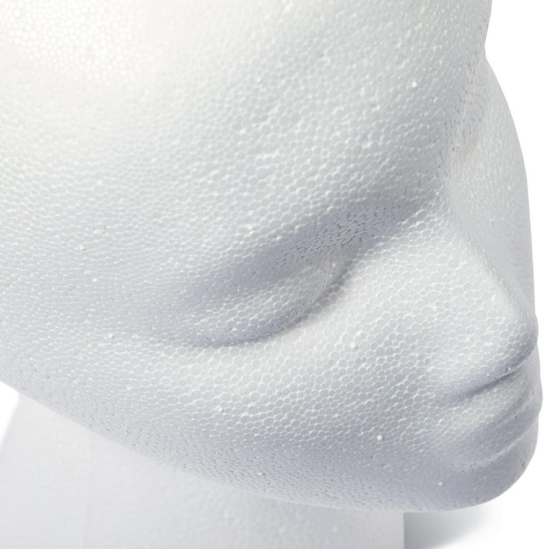 FloraCraft SmoothFōM Female Head 5.8" x 7.5" x 9.8" White