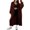 Coffee, variant on Women's Oversized Open Front Cable Knit Long Cardigan Draped Sweater Coat M Size Coffee