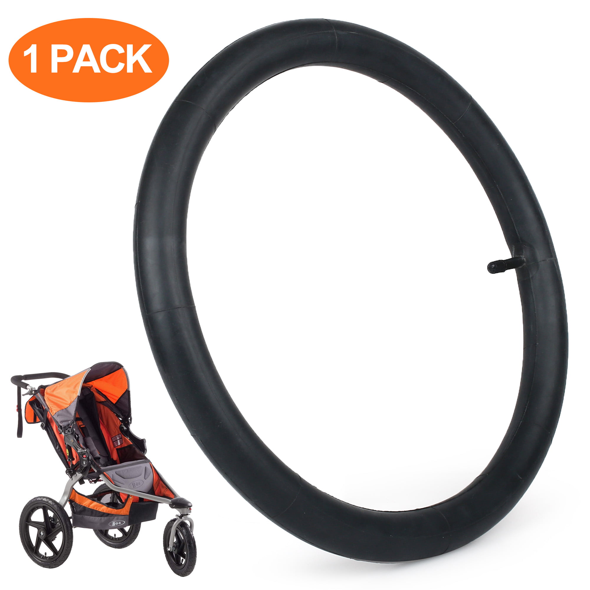 Ultraverse Baby Stroller Inner Tube for Back Wheel 16” X 1.75/1.95/2.10/2.125 and Front 12” X 1.75/1.95 inch Front tire Sizes Compatible with Graco Click/Go Jogging/BoB Revolution SE/Pro/Flex/SU 