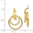 thumbnail image 3 of 14K Yellow Gold Earring Drop & Dangle Women'S 21 mm 22, 3 of 3