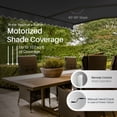 thumbnail image 2 of ALEKO 16' x 10' Black Retractable Motorized Patio Awning Sunshade, 2 of 8