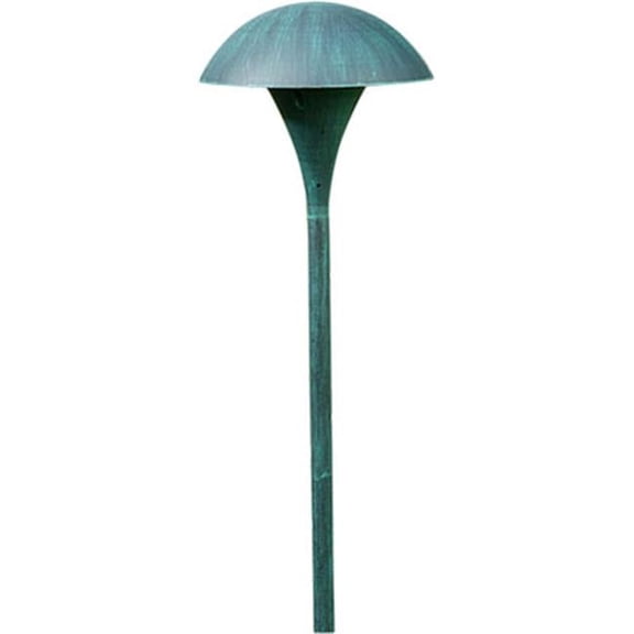 Dabmar Lighting LV67-PG Cast Aluminum Path- Walkway and Area Light- Patina Green