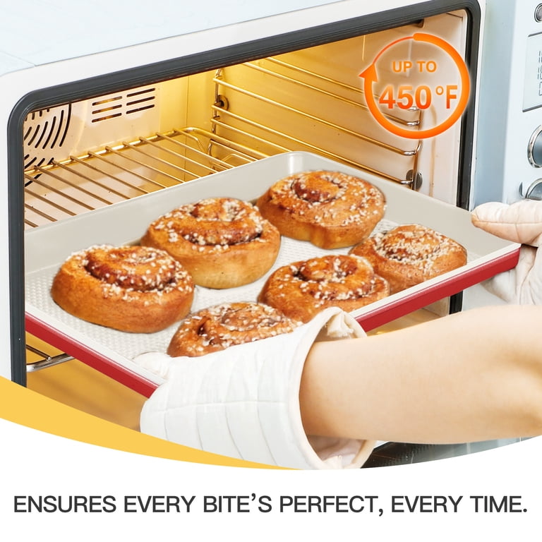 Hongbake 3-Piece Ceramic Nonstick Cookie Sheets photo 7
