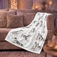 thumbnail image 6 of Whimsical Watercolor Dalmatian Dogs Pink Hearts, Playful Pet Portrait Pattern, Warm Flannel Blanket for Living Room and Reading Nook, Dog Lovers Christmas Gift, Pet Lover Home Decor, 6 of 9
