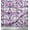 Medium Purple, variant on Soimoi Cotton Duck Fabric Wreath,Leaves & Rose Flower Decor Fabric Printed Yard 42 Inch Wide