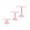 thumbnail image 2 of Soportes para tartas perfecl 3 piezas plato de exhibición de dulces rosa, 2 of 8