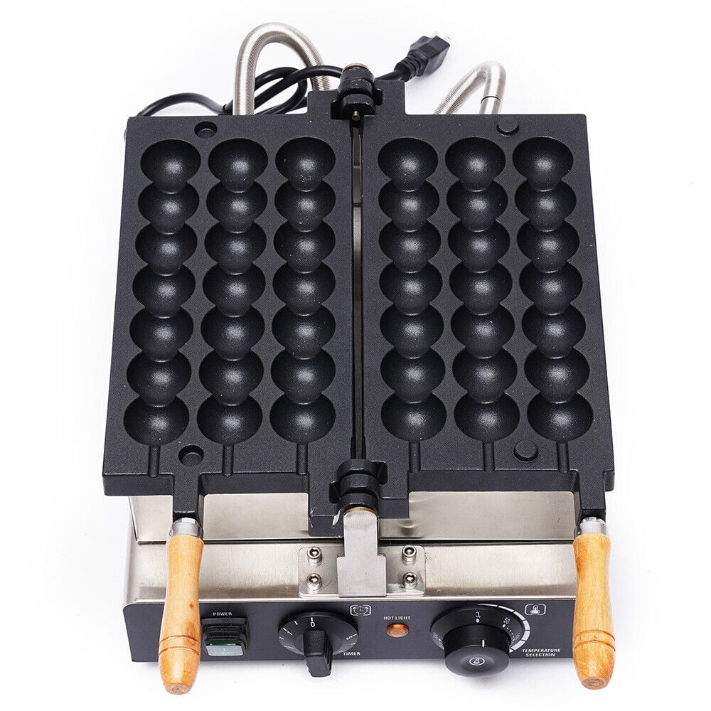 TFCFL Commercial Waffle Balls Maker Electric Muffin Cake Baking Machine Egg Puffs Mould 1600W