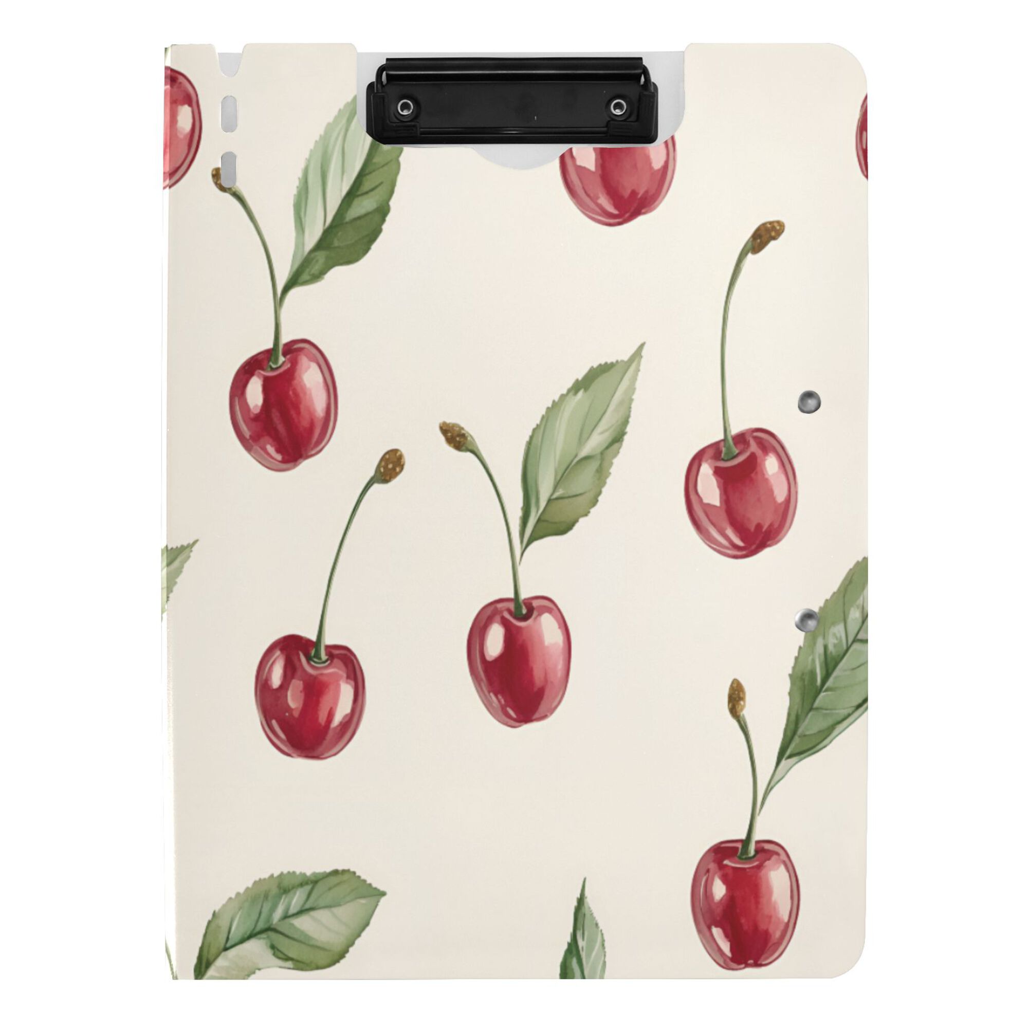 FORMRS A4 Clipboard Folder with Pen Holder Horizontal Foldable School Office Binder, Beige Cherry