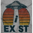 thumbnail image 2 of Aliens Exist UFO Beam Cool Believers Womens Slim Fit Graphic Tee Brisco Brands M, 2 of 5