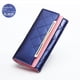 thumbnail image 3 of Cartera larga de piel con hebilla para mujer, cartera de mano de gran capacidad, estilo coreano, tres pliegues, 3 of 5