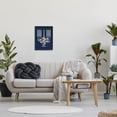 thumbnail image 2 of Traditional Floral Hanukkah Menorah Holiday Graphic Art Black Framed Art Print Wall Art, 2 of 8
