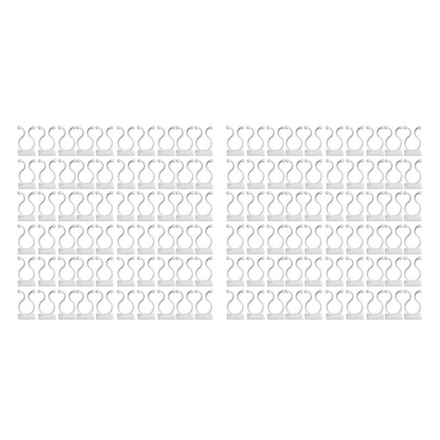 Bearachild 100 piezas, Clips para plantas, hebilla de fijación, soporte para verduras de jardín, guía de entrenamiento, accesorios de soporte, blanco L 2Conjunto