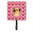 thumbnail image 2 of Border Terrier Hearts Love and Valentines Day Portrait Leash or Key Holder, 2 of 2