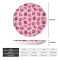 thumbnail image 2 of Balery Haear Strawberry Print Bone China Decorative Plate Ceramic Dinner Plates Art Crafts with Display Stand-8in, 2 of 6